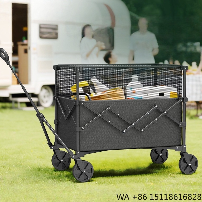Outdoor Camping Shop - Carrinho Utilitário Dobrável de Aço Durável