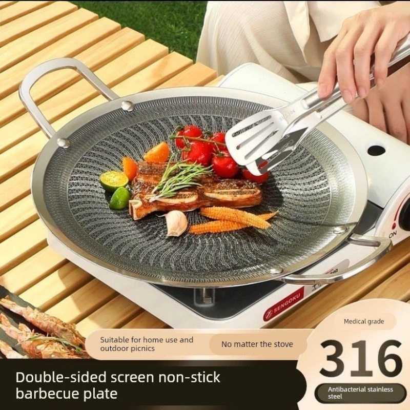 Outdoor Camping Burner - Panela de Grelhar Multifuncional em Aço