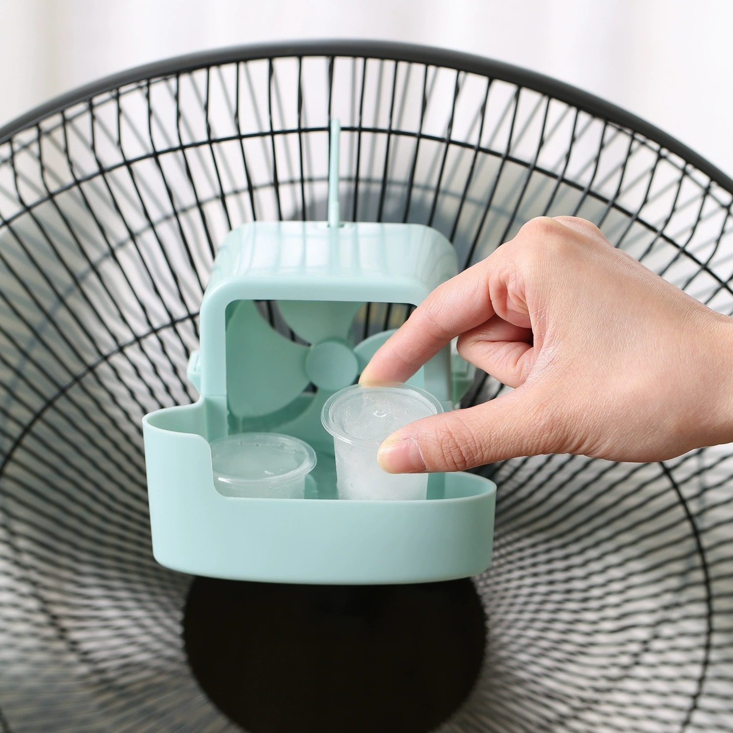 Outdoor Camping Essentials - Ventilador Portátil com Resfriamento a Gelo,