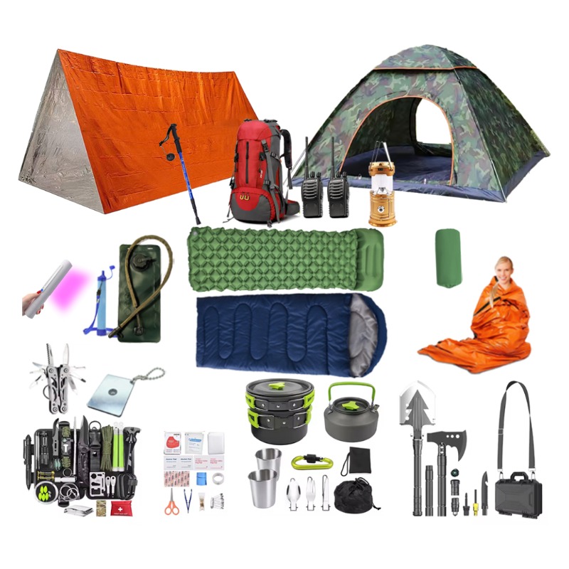 Outdoor Camping Sleeping Bag - Kit de Equipamentos de Sobrevivência Profissional