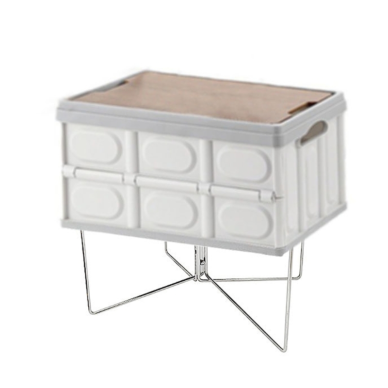 Outdoor Camping Folding Storage Box - Acampamento dobrável coolers caixa suporte dobrável