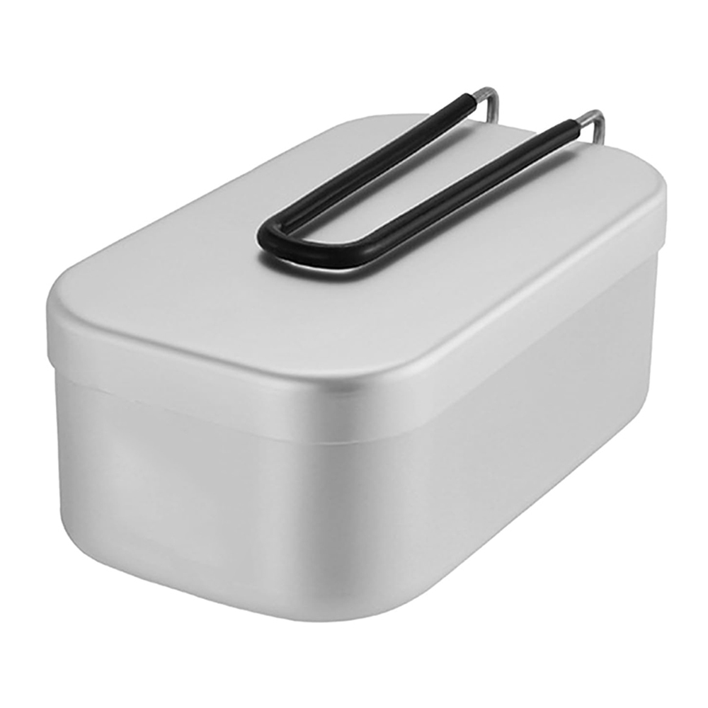 Outdoor Camping Cooking Equipment - Lancheiras de alumínio 800ml, panelas para
