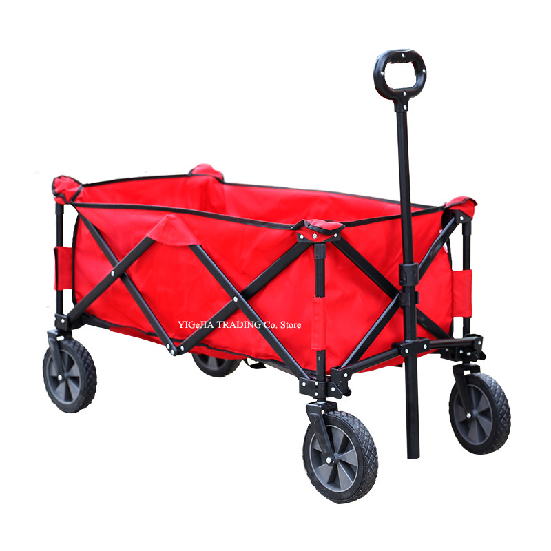 Outdoor Camping Shop - Vagão dobrável com rodas sólidas de