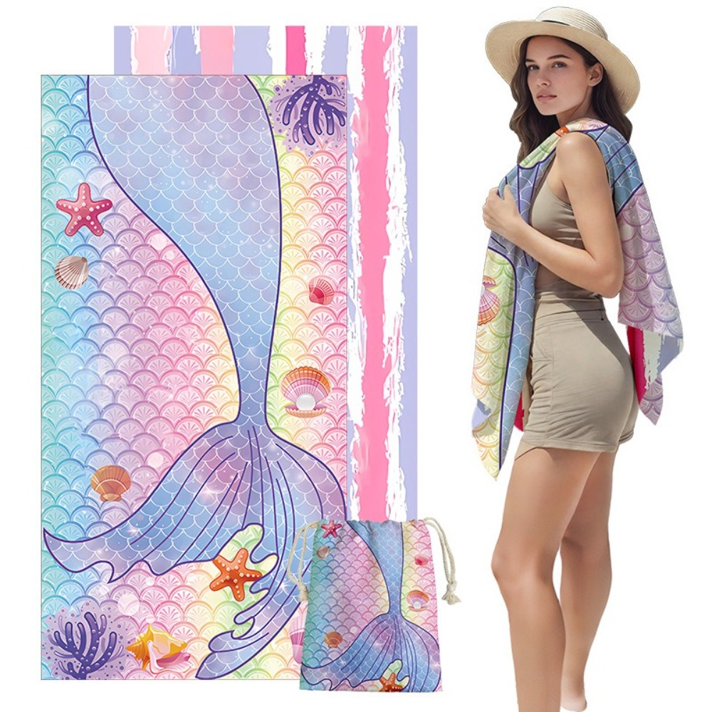 Outdoor Camping Blanket - Toalhas de Praia com Estampa de
