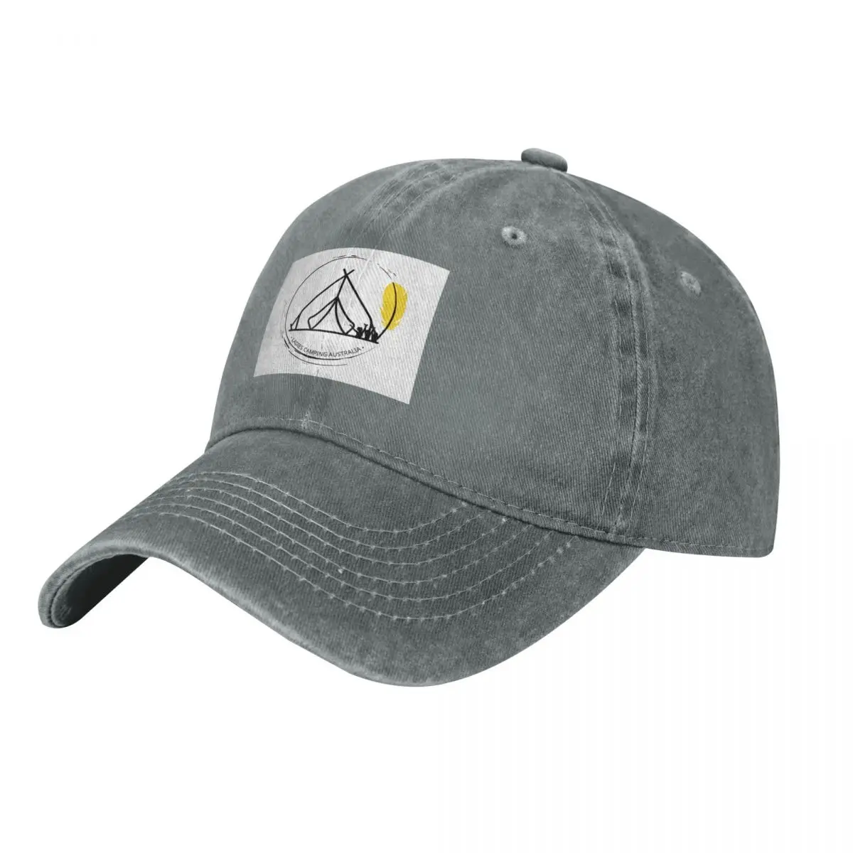 Outdoor Camping Australia - Design de texto QLD - Boné