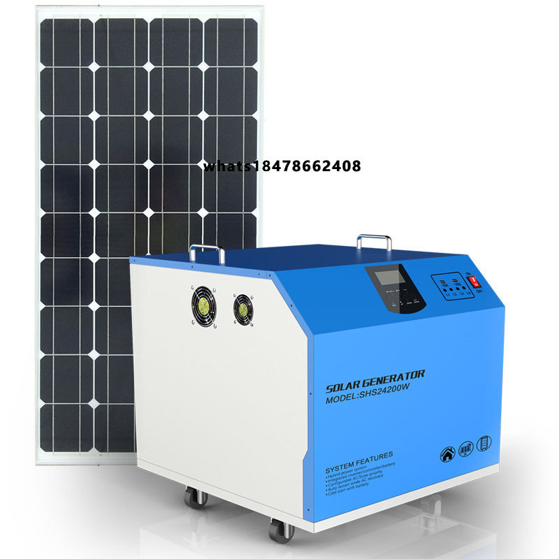 Outdoor Camping Tv - Kit de Sistema Solar Híbrido Móvel