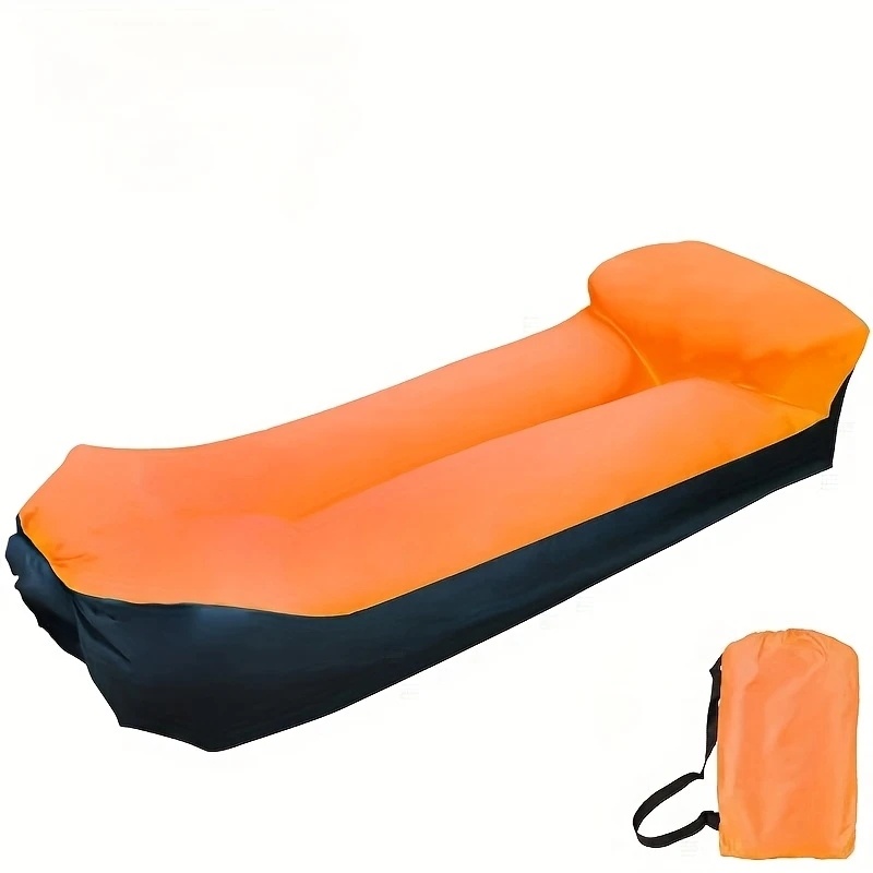 Outdoor Camping Couch - Espreguiçadeira inflável portátil com travesseiro -