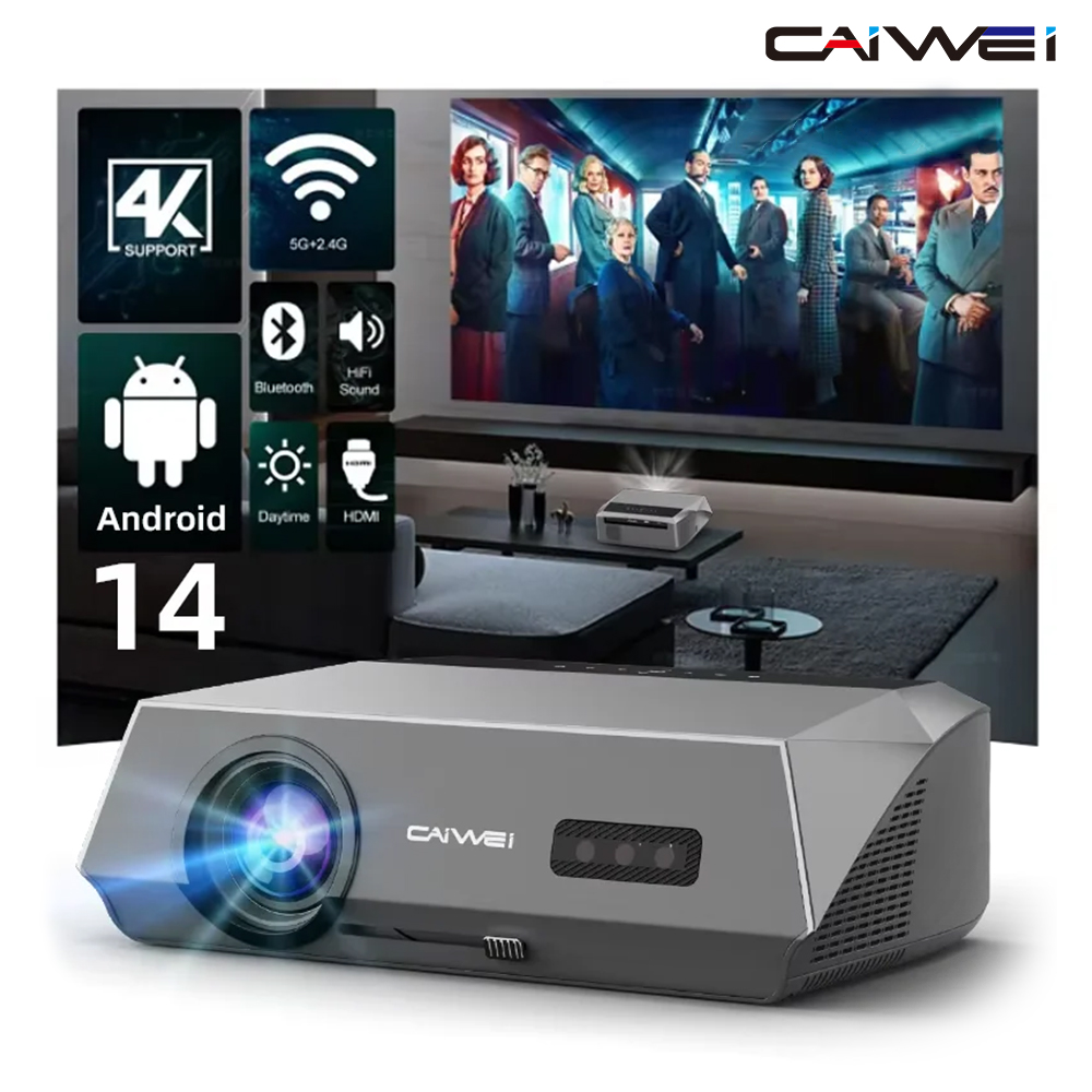 Outdoor Camping Tv - Projetor CAIWEI A10Q 4K Full HD
