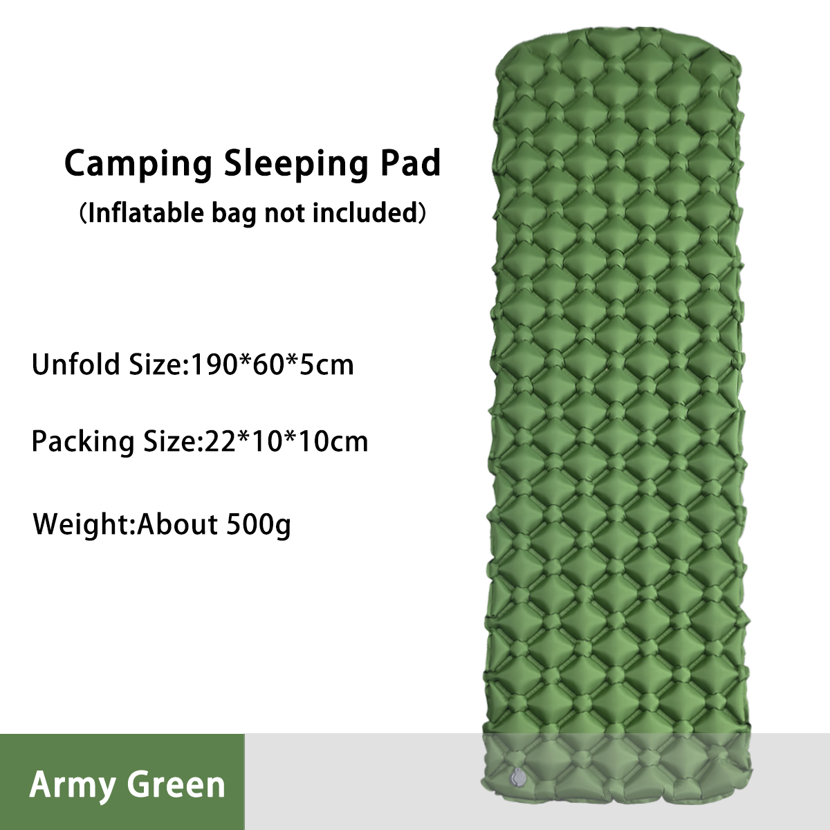 Outdoor Camping Blanket - Colchão Inflável para Camping em Tenda,