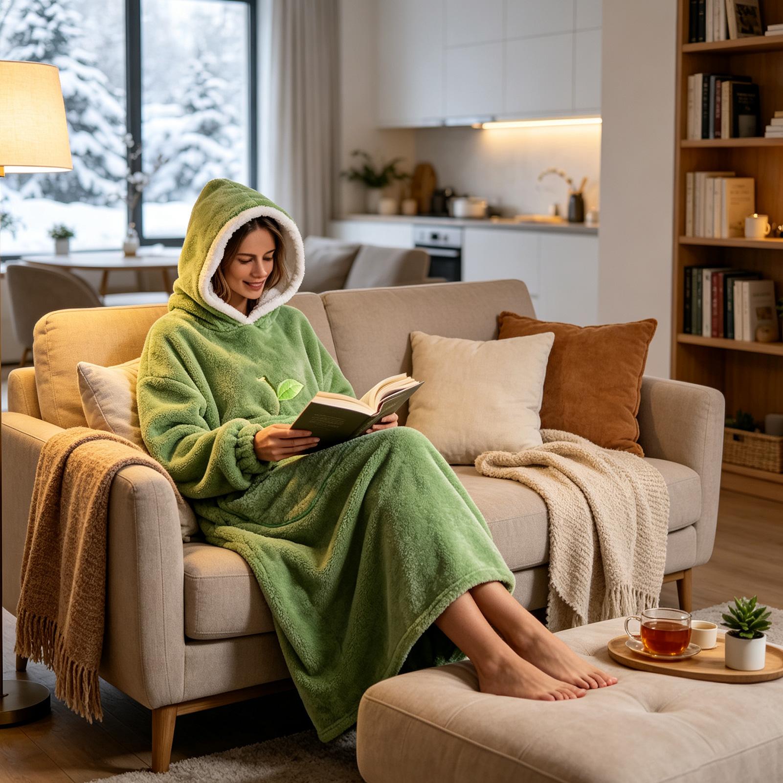 Cobertor com capuz, pulôver de - Outdoor Camping Blanket avaliação e preço