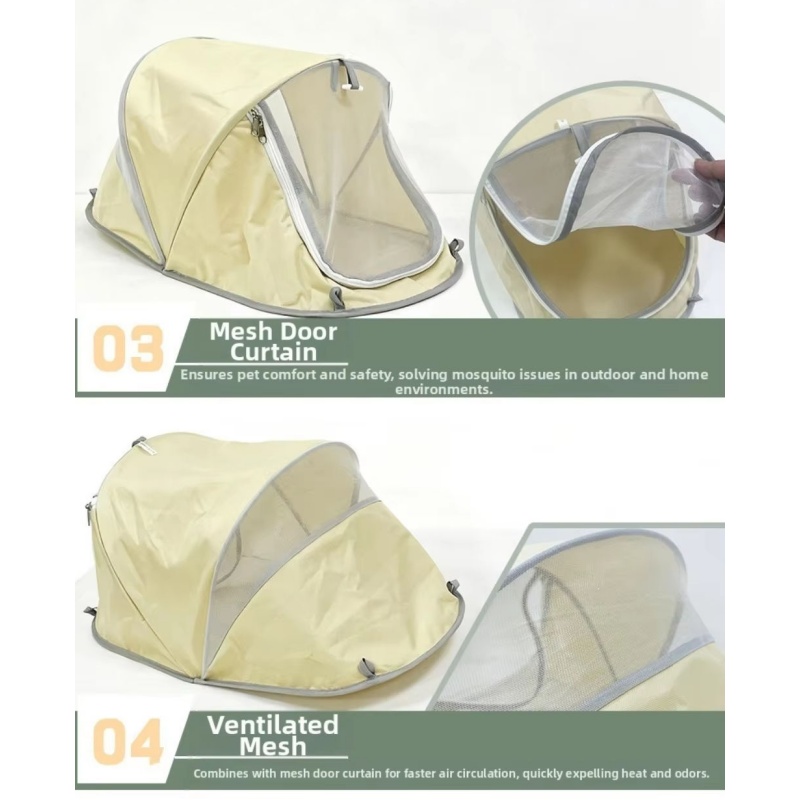 Tenda portátil para cães, prot - Outdoor Camping Dog Bed avaliação e preço