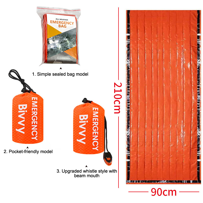 Saco de Dormir de Emergência p - Outdoor Camping Sleeping Bag avaliação e preço