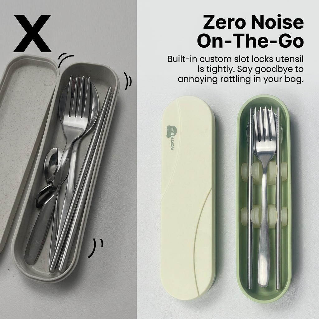 Conjunto de Talheres Portátil  - Camp Utensil Set avaliação e preço