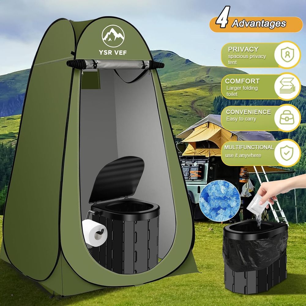 Kit de Sanitário Portátil, San - Portable Camp Toilet avaliação e preço
