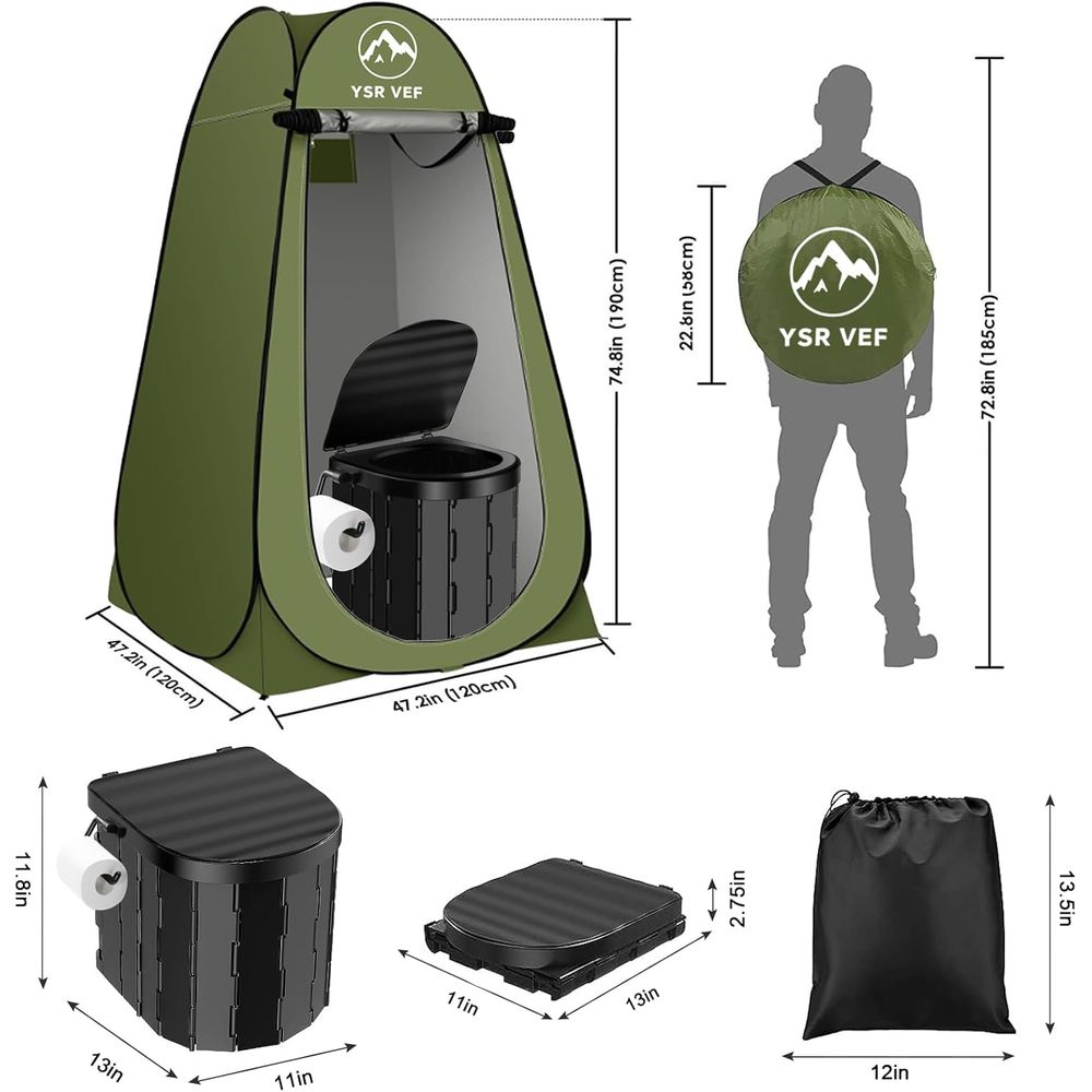 Kit de Sanitário Portátil, San - Portable Camp Toilet avaliação e preço