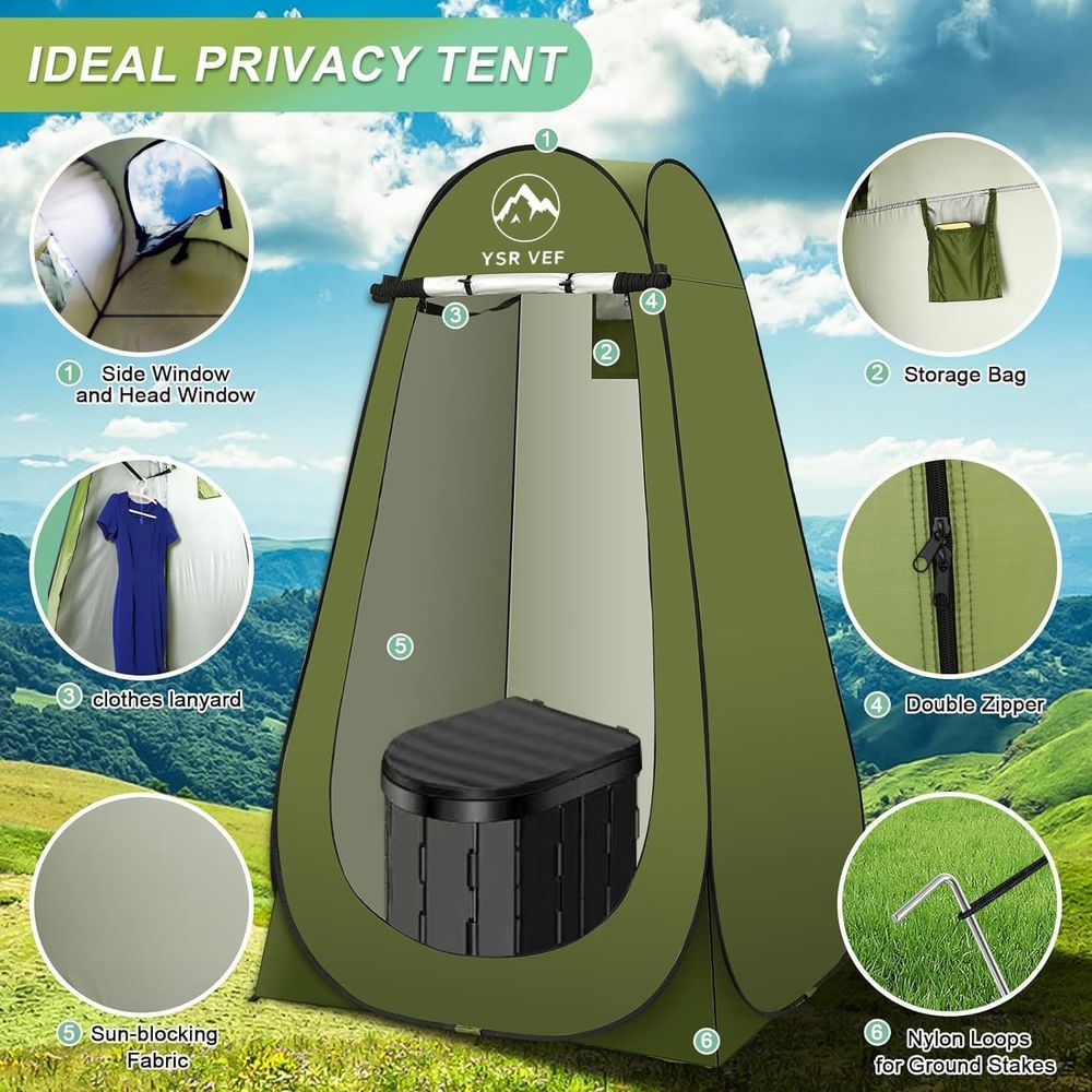 Kit de Sanitário Portátil, San - Portable Camp Toilet avaliação e preço