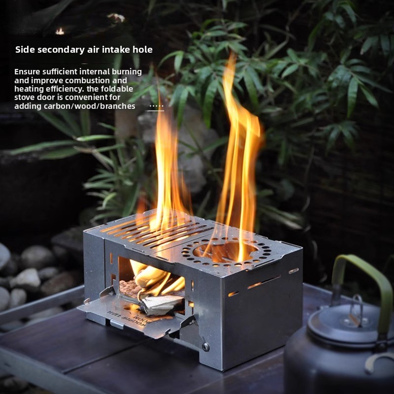 Fogão a lenha dobrável compact - Outdoor Camping Cooking Equipment avaliação e preço