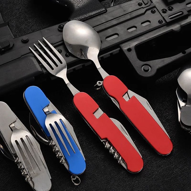 4 em 1 utensílios de mesa dobr - Outdoor Camping Essentials avaliação e preço