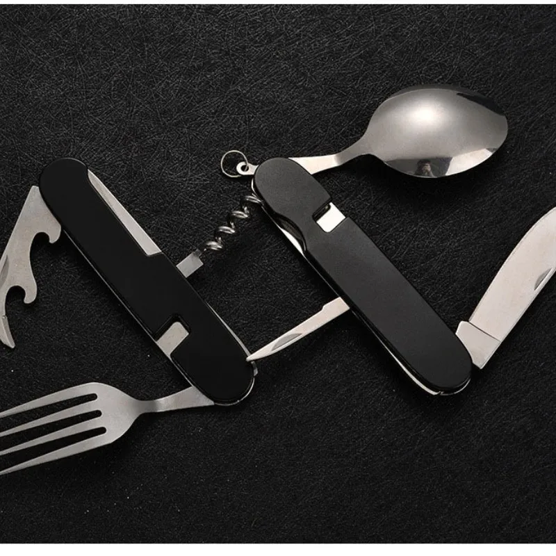 4 em 1 utensílios de mesa dobr - Outdoor Camping Essentials avaliação e preço