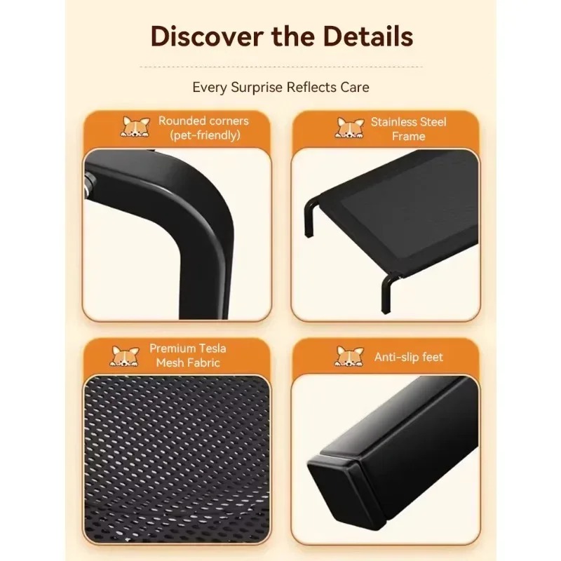 Cama Dobrável para Cães, Cama  - Outdoor Camping Couch avaliação e preço
