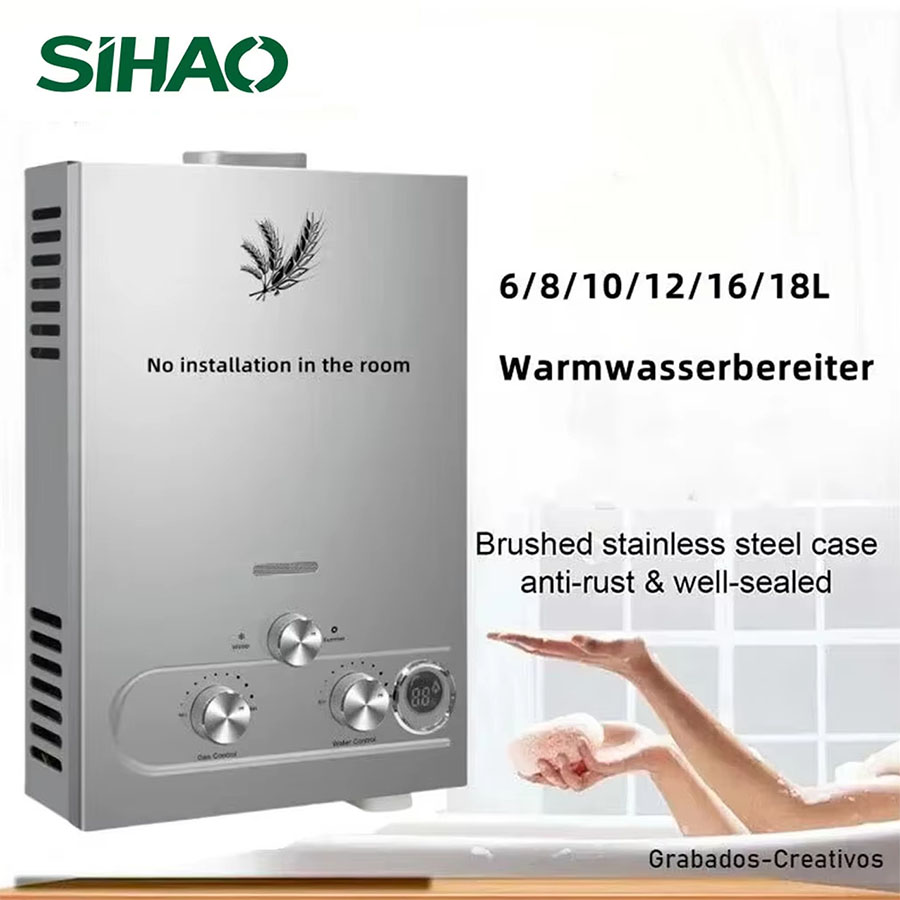 Sihao 12l 16l 18l gpm lpg gás  - Outdoor Camping Heater avaliação e preço