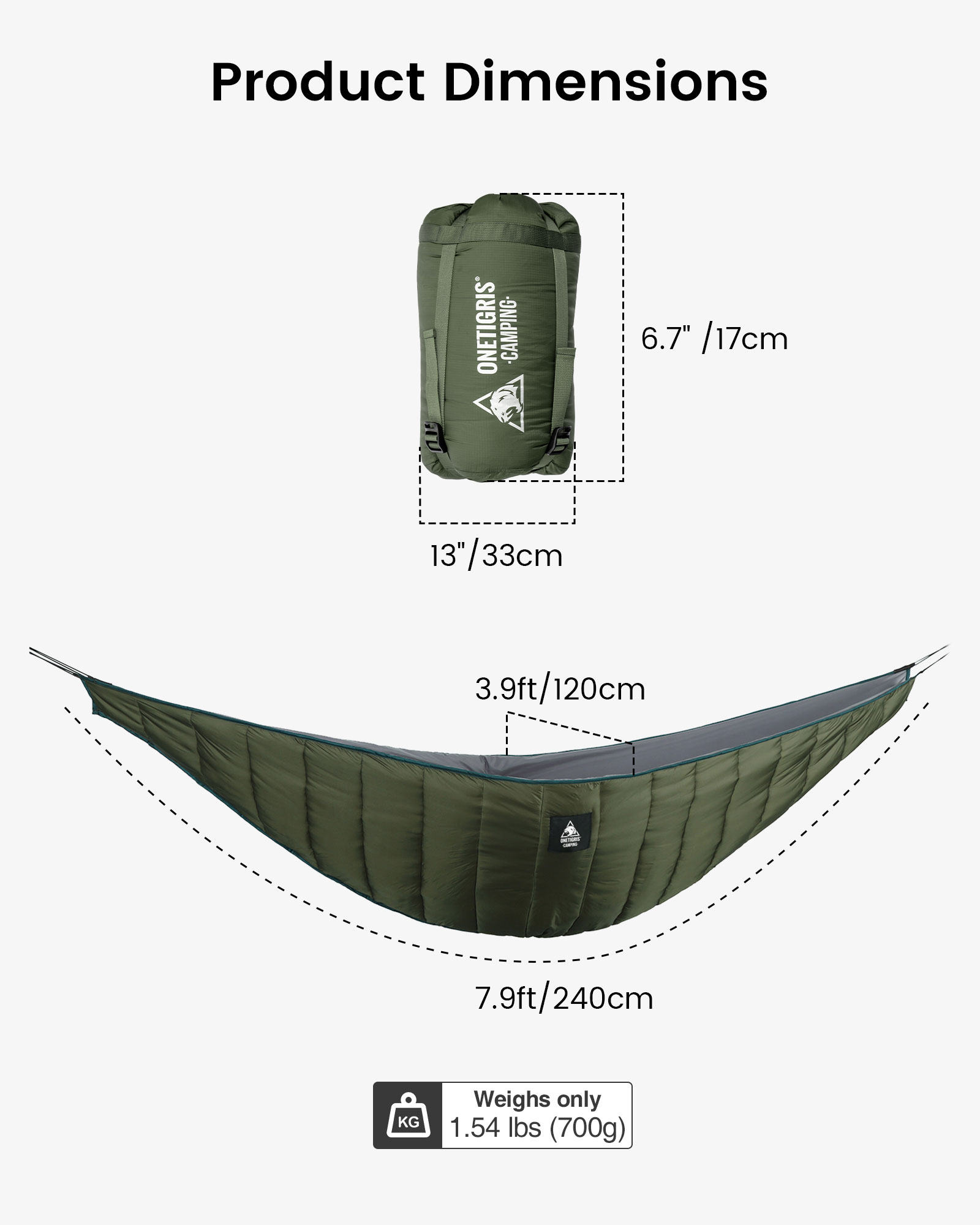 Cobertor Térmico Leve OneTigri - Outdoor Camping Sleeping Bag avaliação e preço