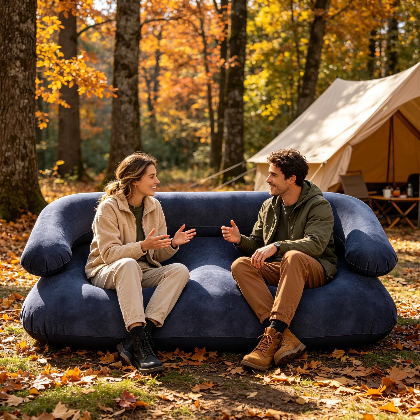 Sofá Inflável Duplo para Dois  - Outdoor Camping Couch avaliação e preço
