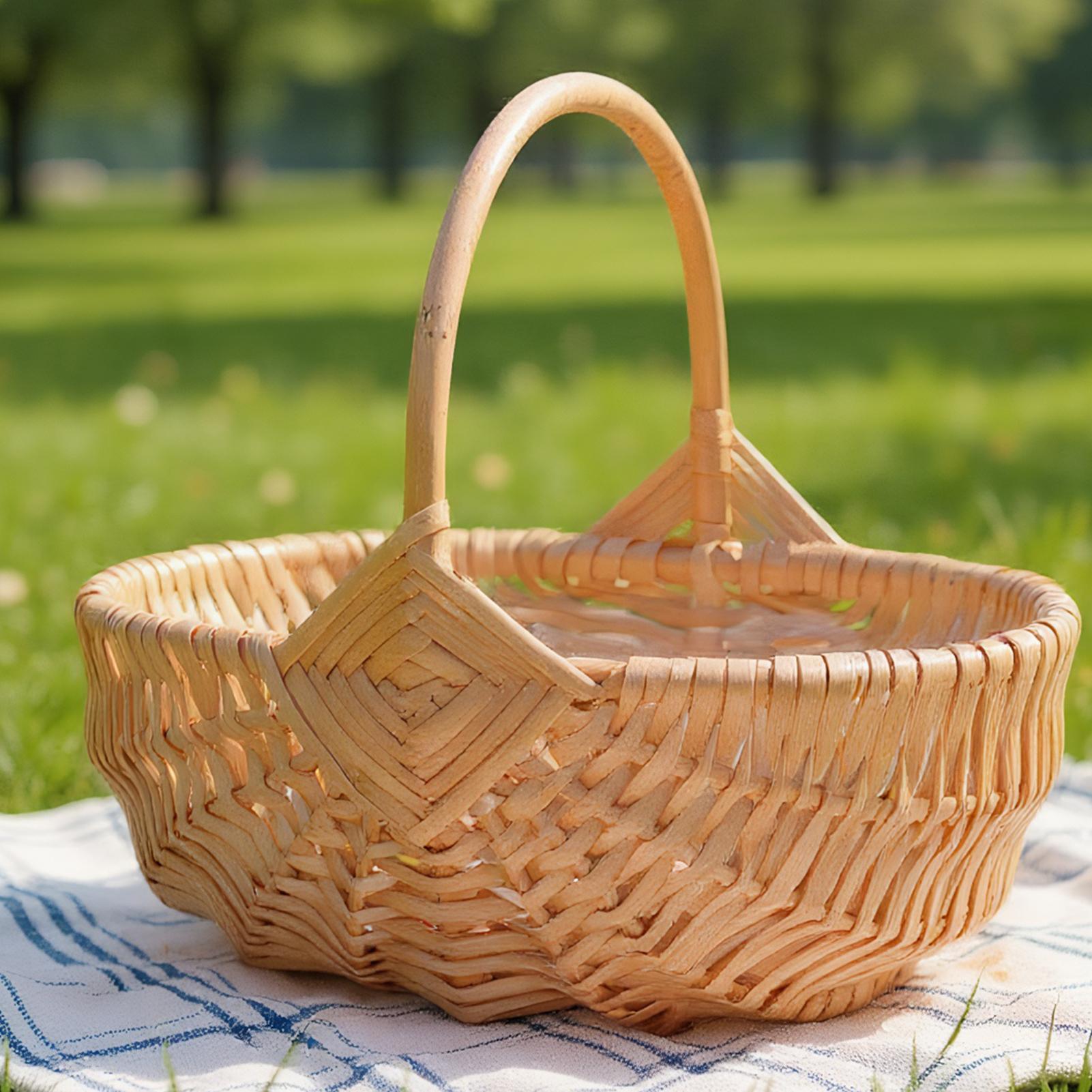 Cesta de piquenique de vime te - Outdoor Activities In Camping avaliação e preço
