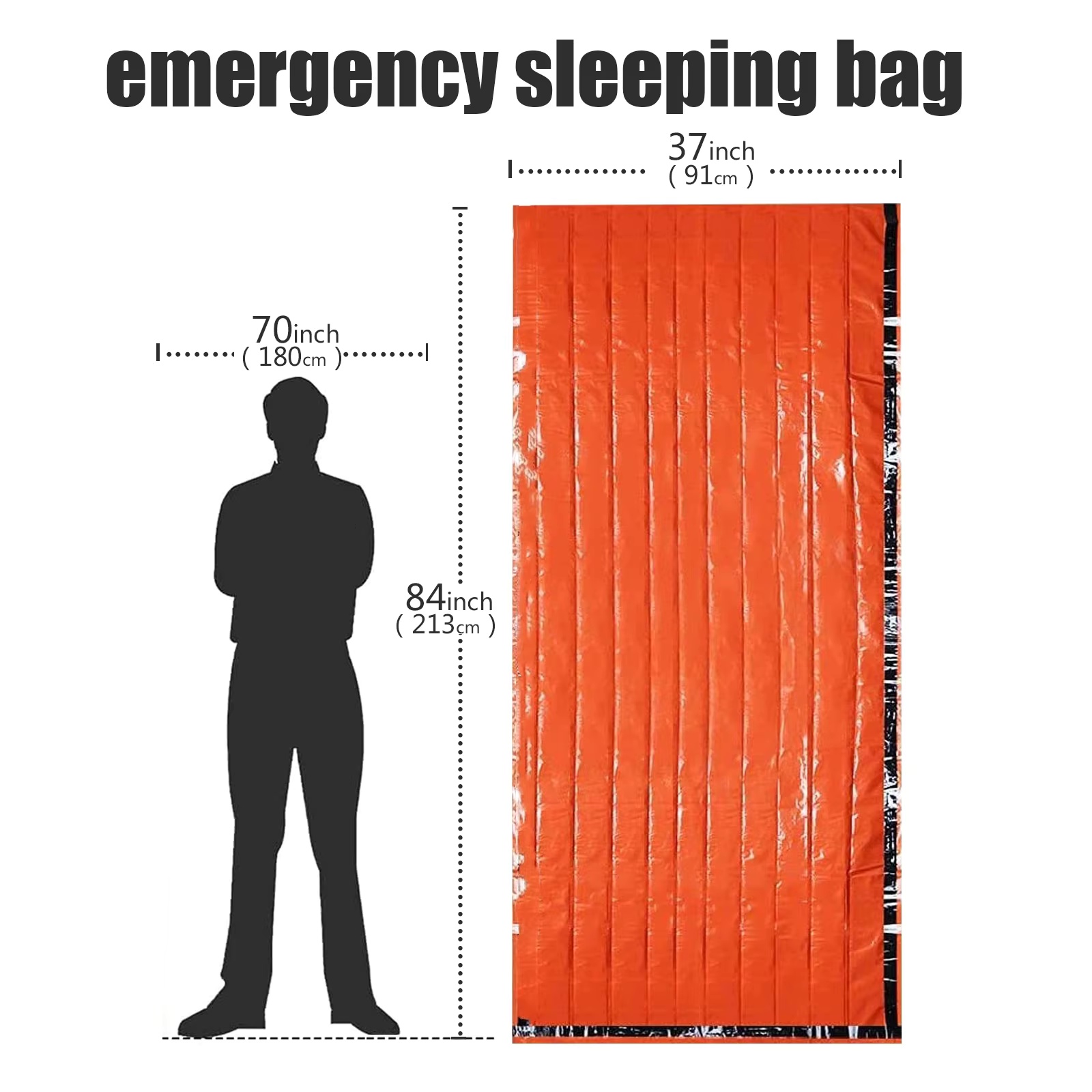 Sacos de dormir de emergência  - Outdoor Camping Sleeping Bag avaliação e preço