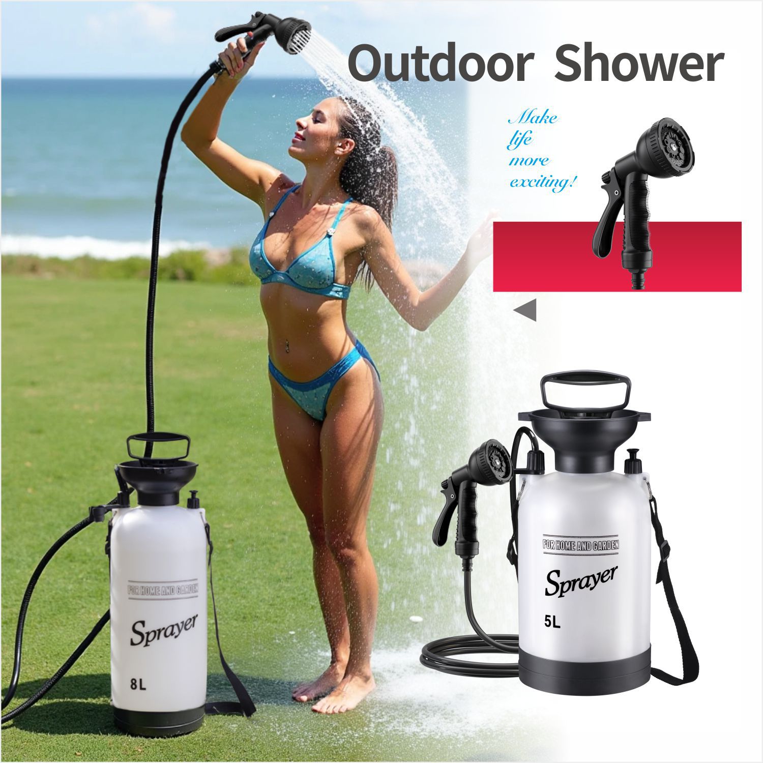 Chuveiro Portátil para Camping - Outdoor Camping Heater avaliação e preço