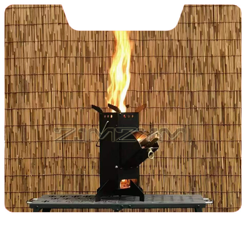 Fogão de lenha dobrável, queim - Outdoor Camping Cooking Equipment avaliação e preço