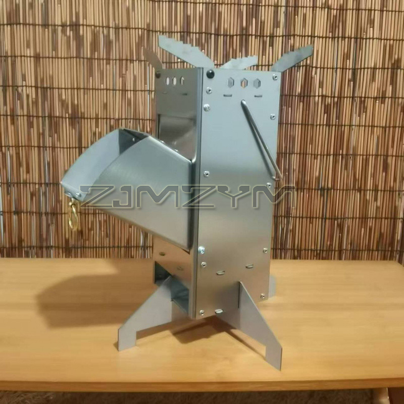 Fogão de lenha dobrável, queim - Outdoor Camping Cooking Equipment avaliação e preço