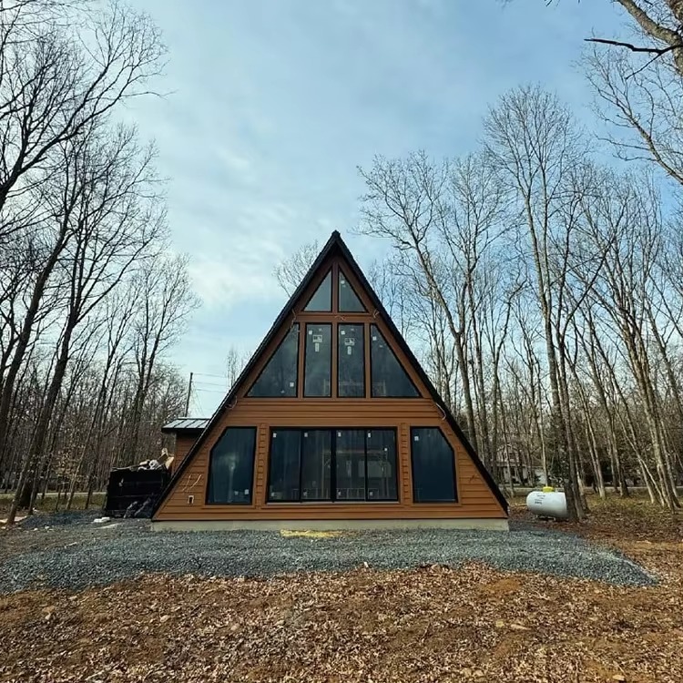 Casa de madeira triangular per - Outdoor Camping And Glamping avaliação e preço