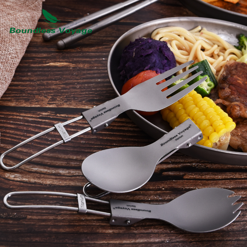 Talheres de titânio para acamp - Camp Utensil Set avaliação e preço