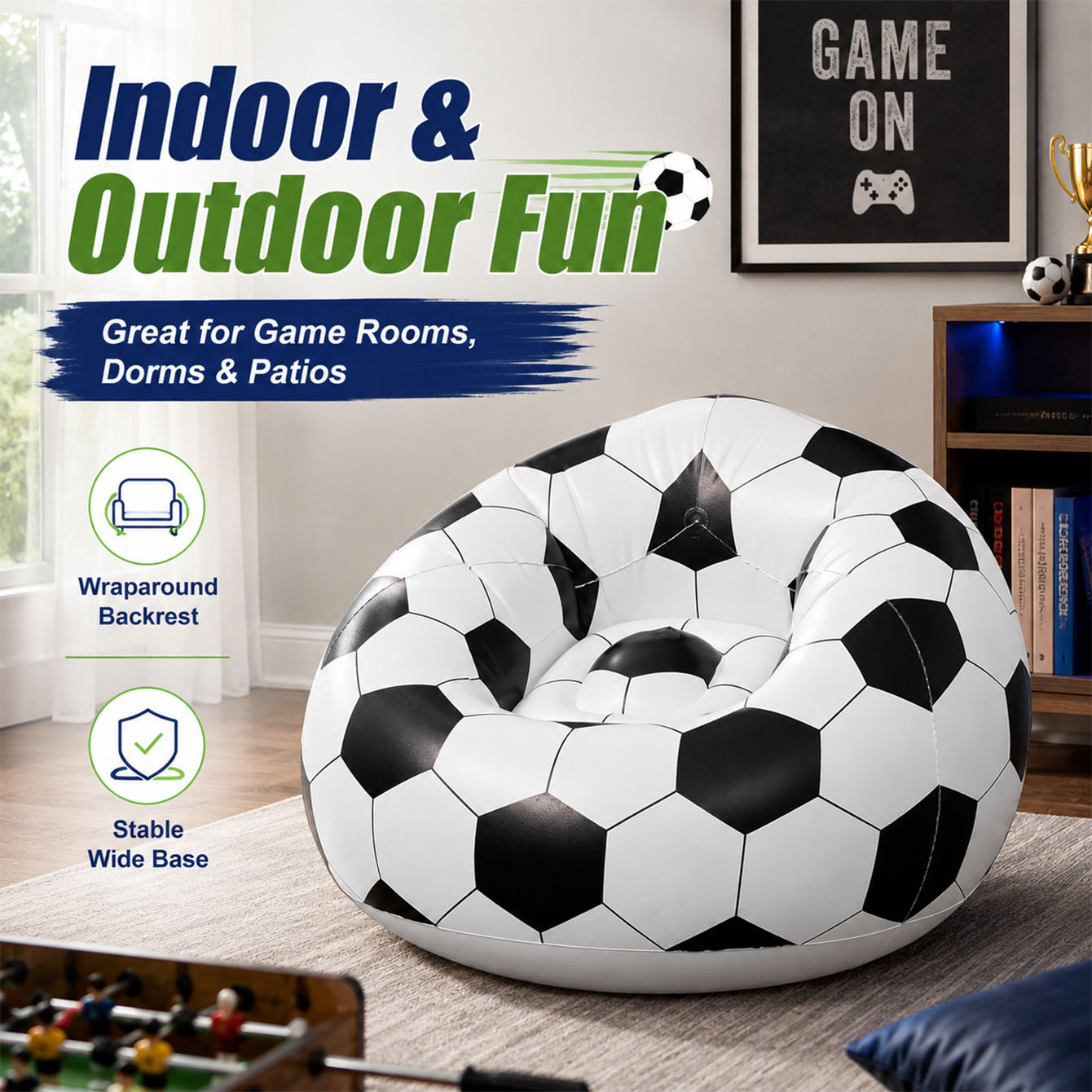 1PC Grande Sofá Inflável Pregu - Outdoor Camping Couch avaliação e preço