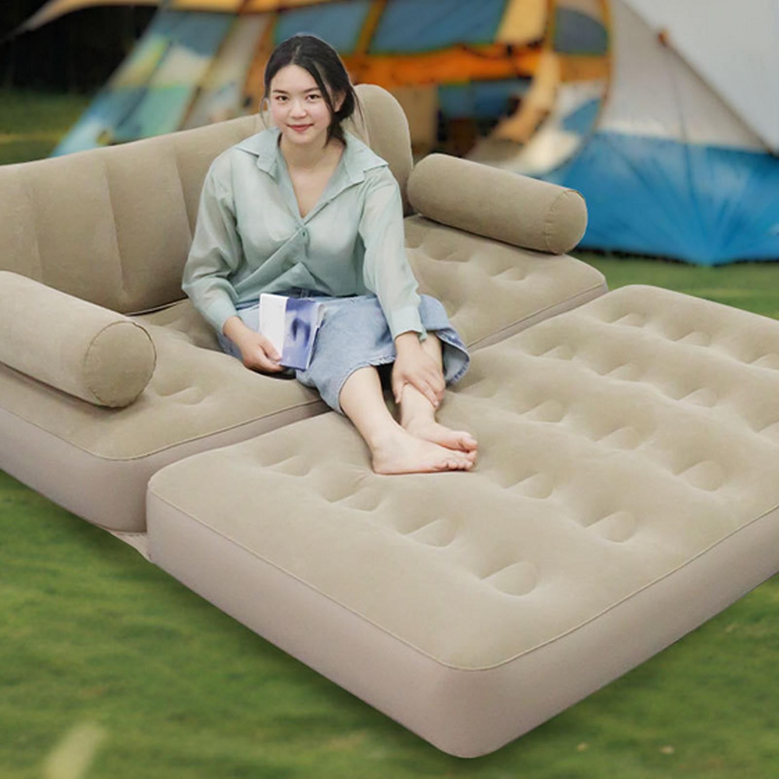 Sofá inflável com bomba de ar, - Outdoor Camping Couch avaliação e preço