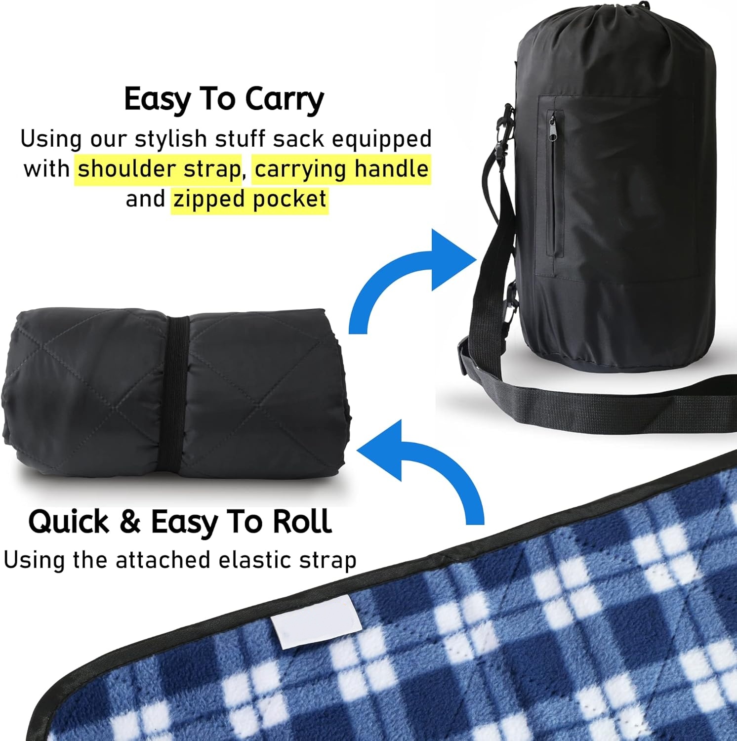 Cobertor Grande Impermeável pa - Outdoor Camping Blanket avaliação e preço