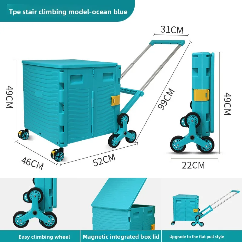 Carrinho de compras dobrável m - Outdoor Camping Folding Storage Box avaliação e preço