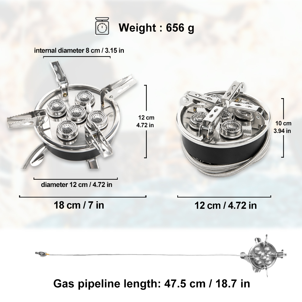 Widesea acampamento 5in1 fogão - Outdoor Camping Cooking Equipment avaliação e preço