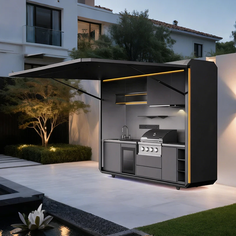 Ilha de Cozinha Moderna Person - Outdoor Camping Kitchen Set avaliação e preço