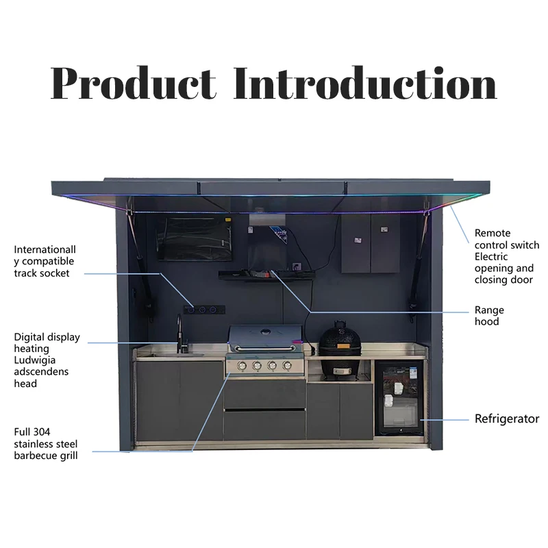 Ilha de Cozinha Moderna Person - Outdoor Camping Kitchen Set avaliação e preço