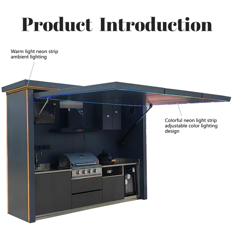 Ilha de Cozinha Moderna Person - Outdoor Camping Kitchen Set avaliação e preço