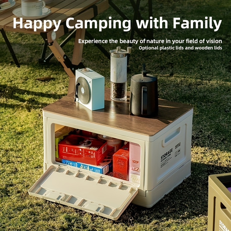 1 caixa de armazenamento dobrá - Outdoor Camping Folding Storage Box avaliação e preço