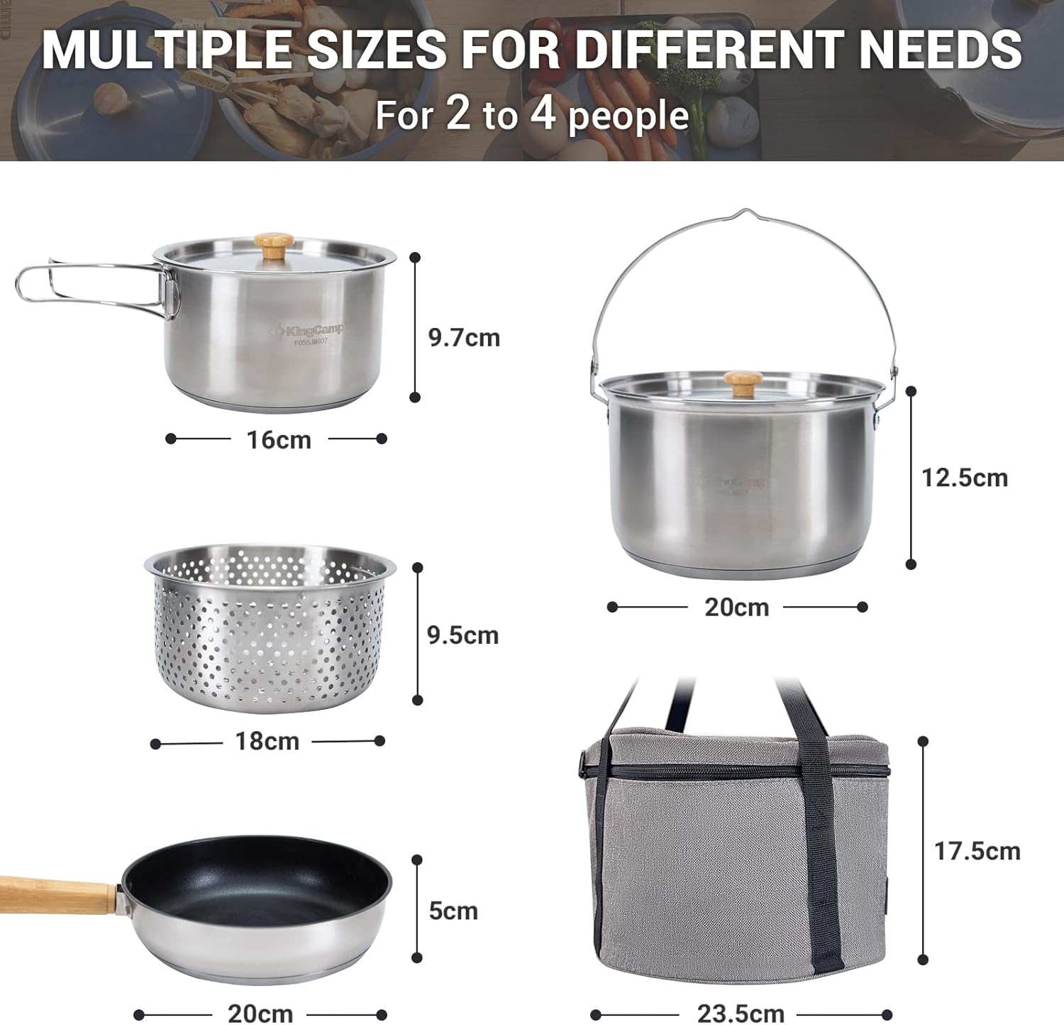 Conjunto de Utensílios de Cozi - Outdoor Camping Kitchen Set avaliação e preço