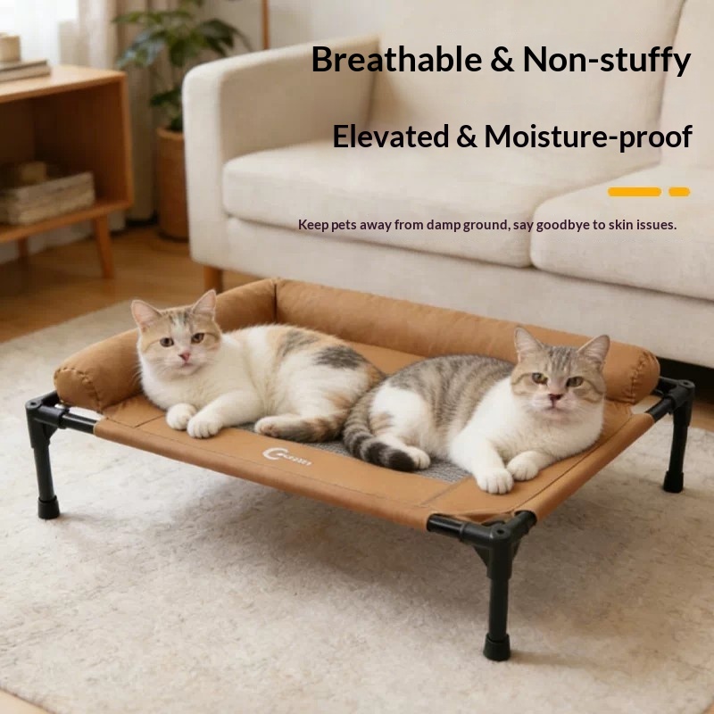 Cama elevada para cães com tel - Outdoor Camping Dog Bed avaliação e preço