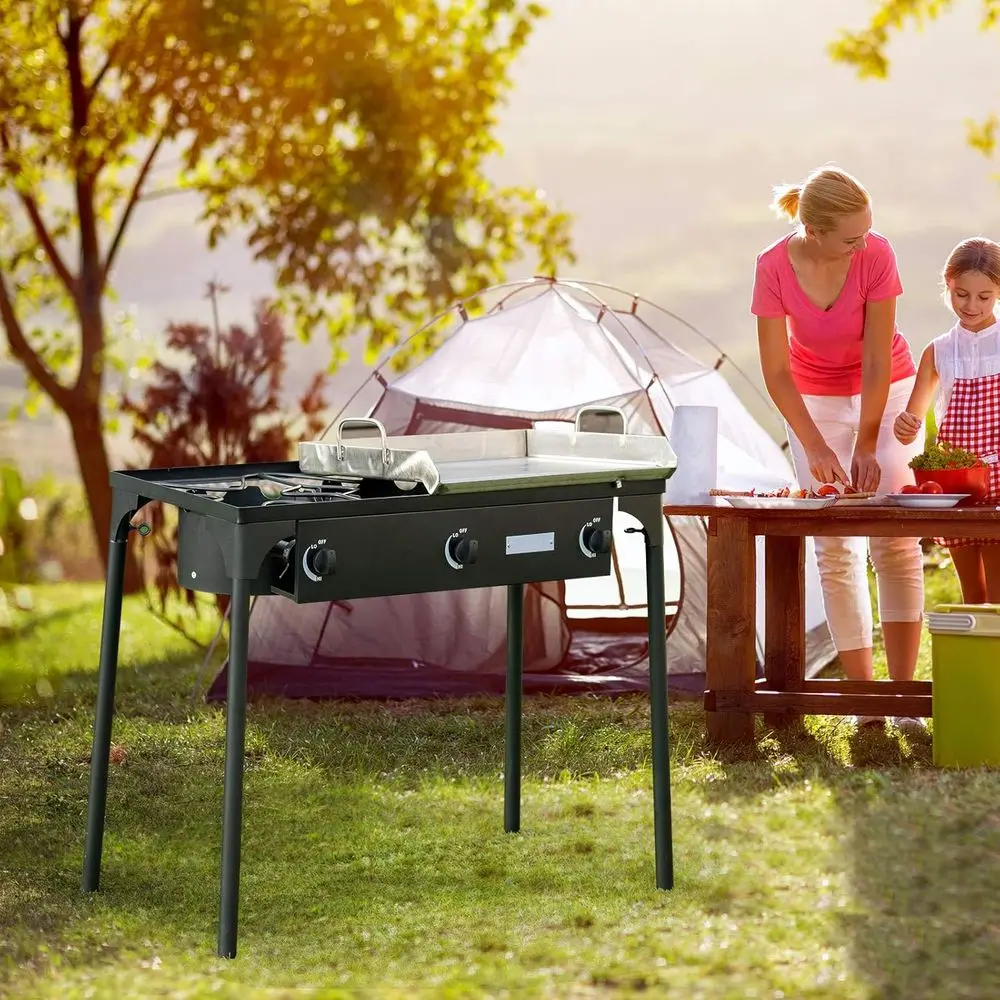 Fogão a Gás Propano Portátil d - Outdoor Camping Burner avaliação e preço
