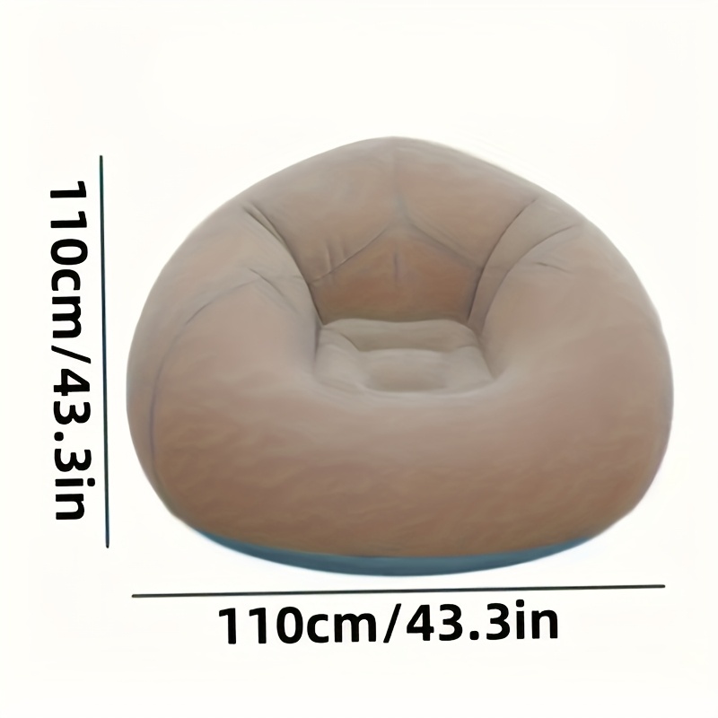 Cadeira inflável flocada do so - Outdoor Camping Couch avaliação e preço